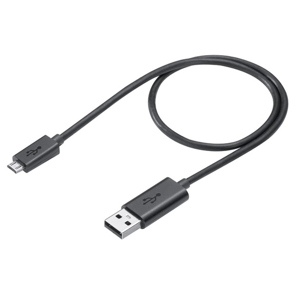 Black USB to Micro B Cable Cord - Picture 2 of 4